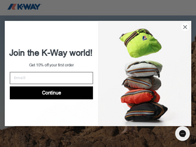 'k-way.com' screenshot