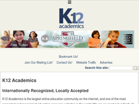 'k12academics.com' screenshot