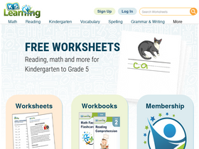'k5learning.com' screenshot