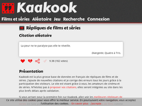 'kaakook.fr' screenshot