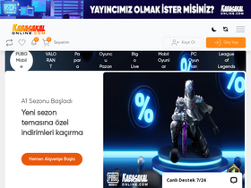 'kabasakalonline.com' screenshot