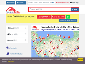 'kacmazemlak.com' screenshot