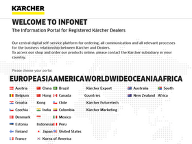 'kaercher-infonet.com' screenshot