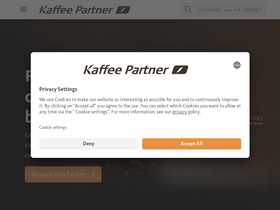 'kaffee-partner.de' screenshot