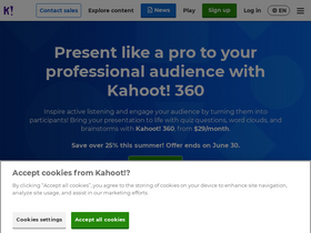 'kahoot.com' screenshot