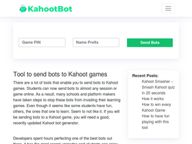 'kahootbot.org' screenshot
