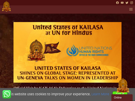 'kailaasa.org' screenshot