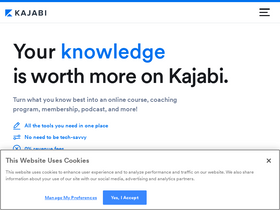 'kajabi.com' screenshot