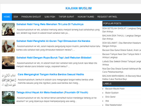 'kajianmuslim.net' screenshot