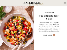 'kalejunkie.com' screenshot
