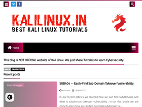 'kalilinux.in' screenshot