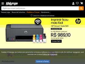 'kalunga.com.br' screenshot