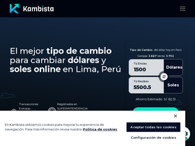'kambista.com' screenshot