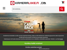 'kameraliike.fi' screenshot
