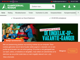 'kampeerhalroden.nl' screenshot