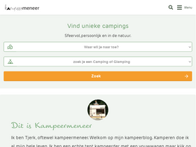 'kampeermeneer.nl' screenshot