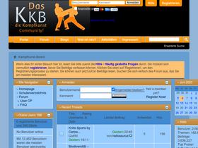 'kampfkunst-board.info' screenshot