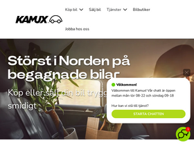 'kamux.se' screenshot