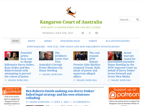 'kangaroocourtofaustralia.com' screenshot