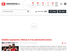 'kanonierzy.com' screenshot