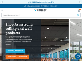 'kanopibyarmstrong.com' screenshot