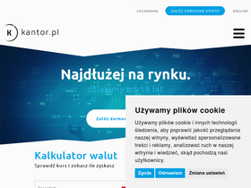 'kantor.pl' screenshot