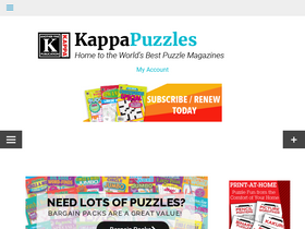 'kappapuzzles.com' screenshot