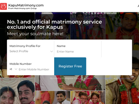 'kapumatrimony.com' screenshot