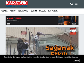 'karabukderinhaber.com' screenshot