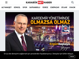 'karabuknethaber.com' screenshot