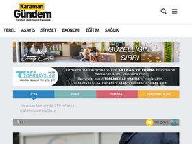 'karamangundem.com' screenshot
