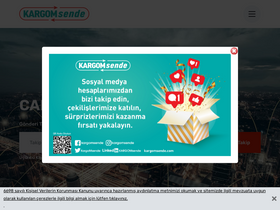 'kargomsende.com' screenshot