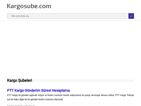 'kargosube.com' screenshot