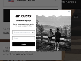 'karhu.com' screenshot