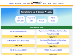'karnatakacareers.in' screenshot