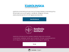 'karolinska.se' screenshot