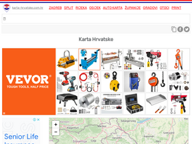 'karta-hrvatske.com.hr' screenshot