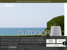 'kartell.com' screenshot