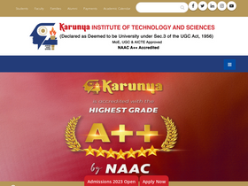 'karunya.edu' screenshot