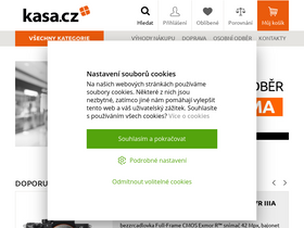 'kasa.cz' screenshot