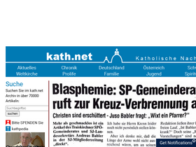 'kath.net' screenshot
