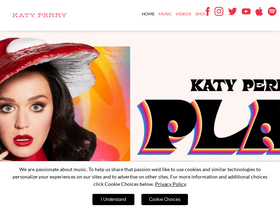 'katyperry.com' screenshot