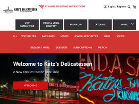 'katzsdelicatessen.com' screenshot