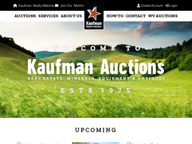 'kaufman-auctions.com' screenshot