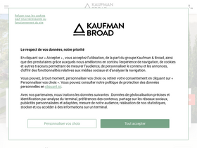 'kaufmanbroad.fr' screenshot