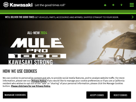 'kawasaki.com' screenshot