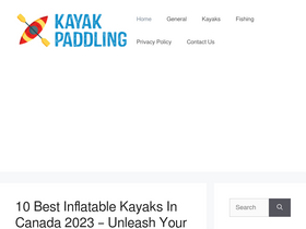 'kayakpaddling.net' screenshot