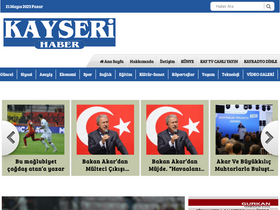'kayserihaber.com.tr' screenshot