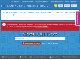 'kclibrary.org' screenshot