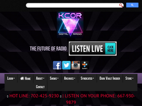 'kcorradio.com' screenshot